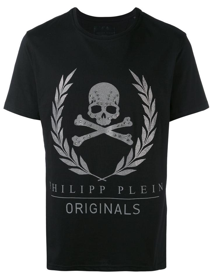 'glare' T-shirt - Men - Cotton - Xxl, Black, Cotton, Philipp Plein