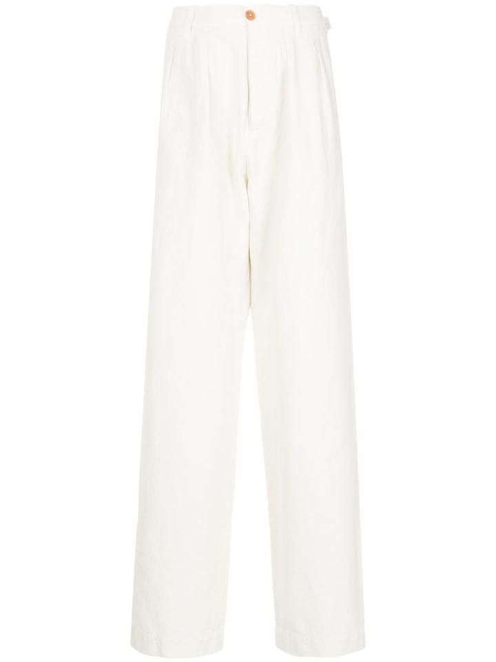 Kent & Curwen High Waisted Trousers - White