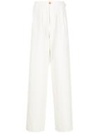 Kent & Curwen High Waisted Trousers - White
