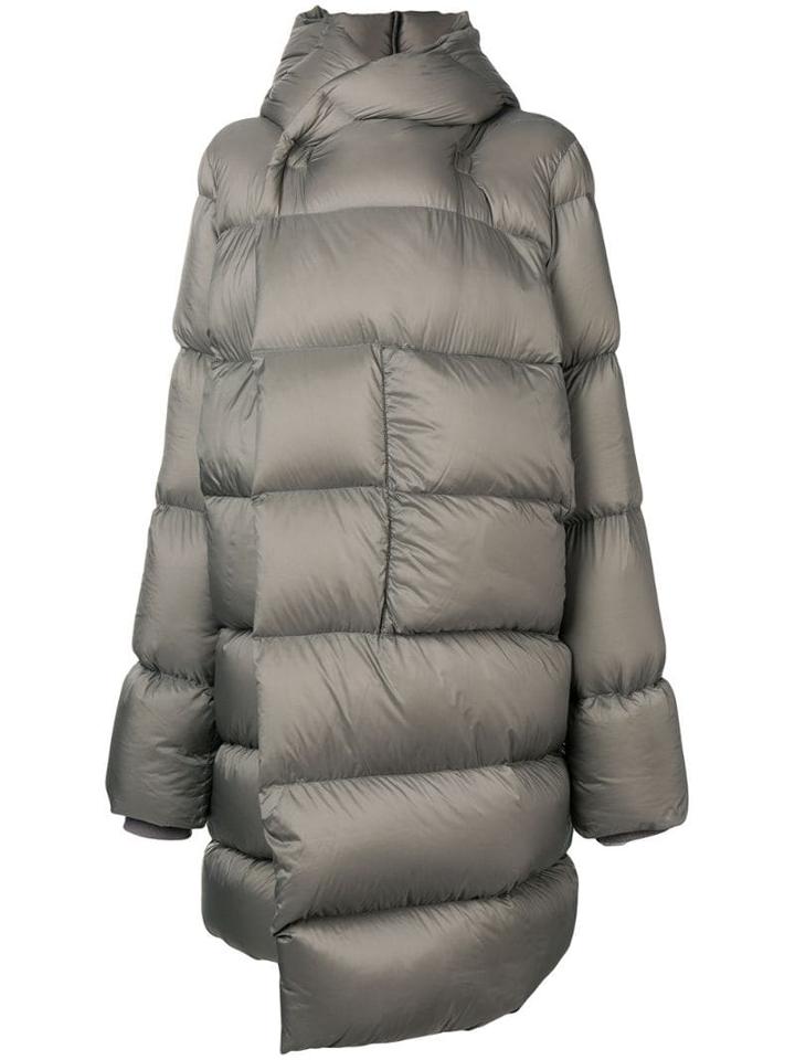 Rick Owens Oversized Padded Coat - Grey
