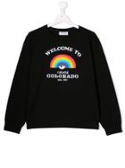 Chiara Ferragni Kids Logomania Embroidered Sweatshirt - Black
