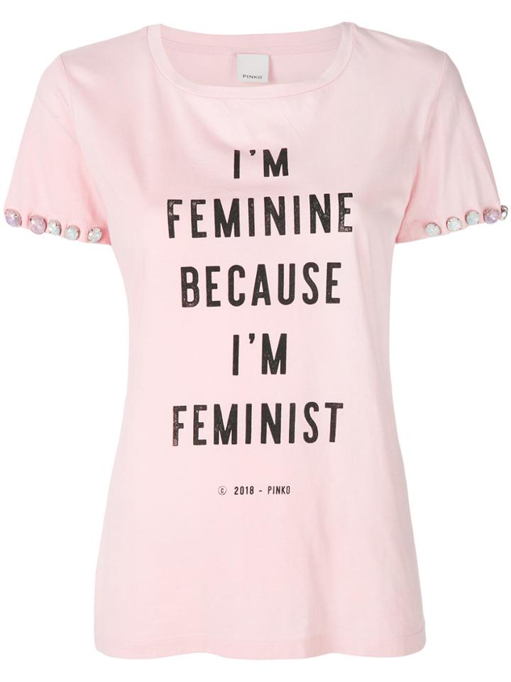 Pinko Increspare T-shirt - Pink & Purple