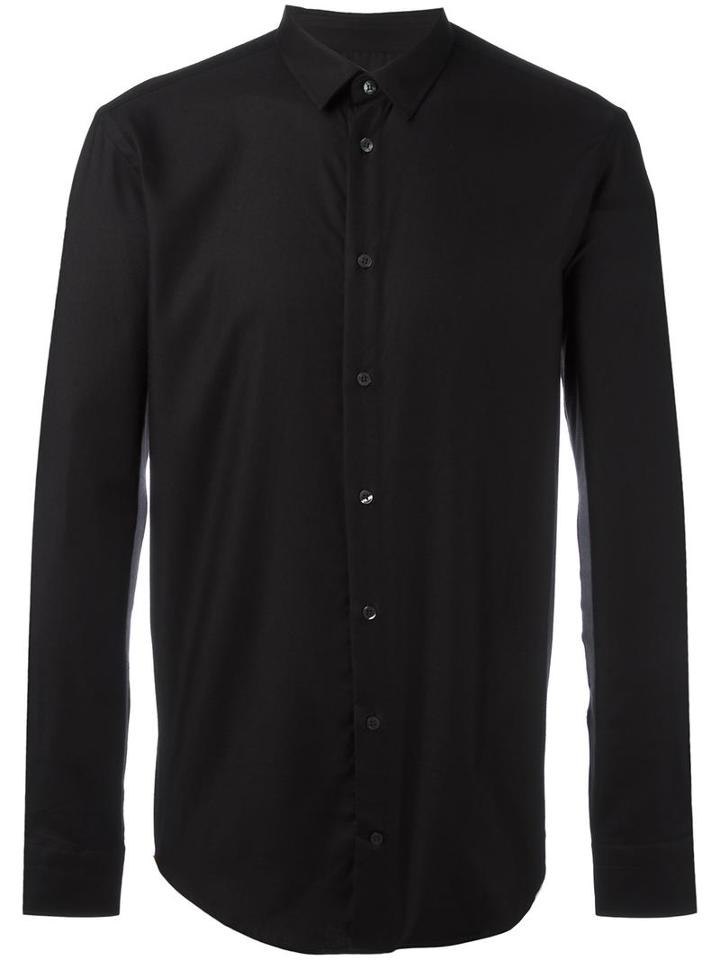Msgm Classic Shirt, Men's, Size: 41, Black, Cotton/modal