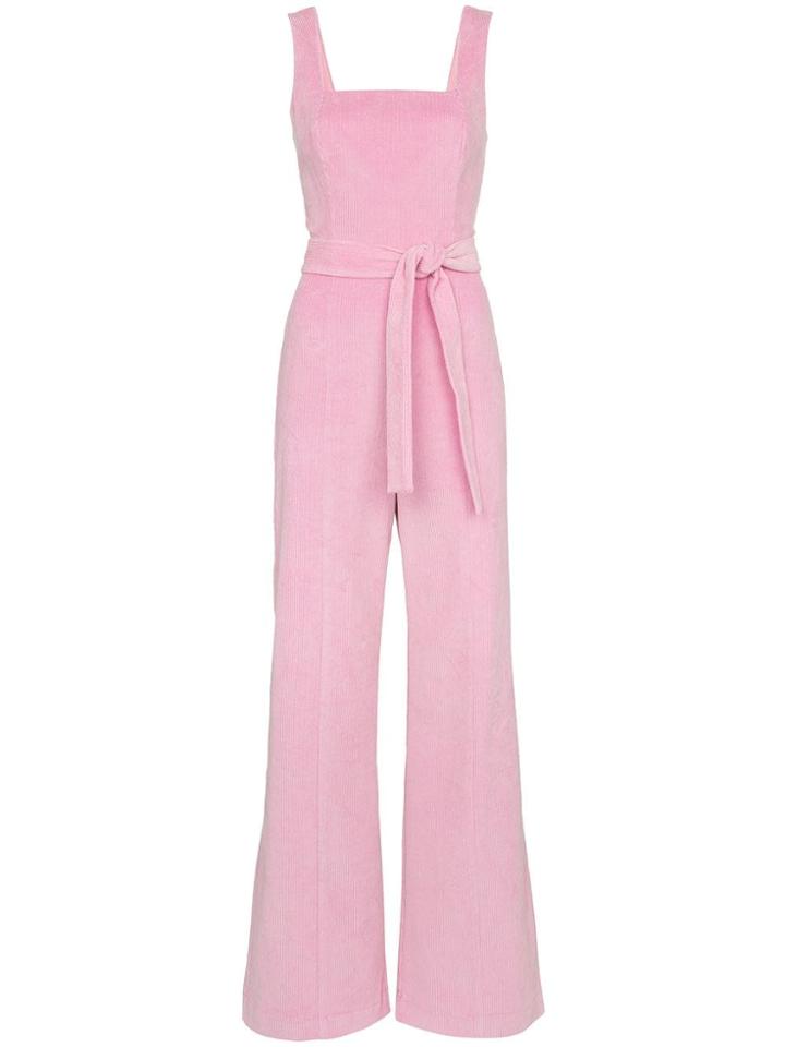 Staud Travis Corduroy Jumpsuit - Pink & Purple