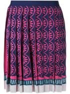 Mary Katrantzou Exene Knitted Knife Pleat Skirt - Multicolour