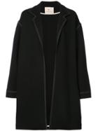 By. Bonnie Young Contrast Trimmed Oversized Coat - Black