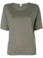 Le Tricot Perugia Round Neck T-shirt - Grey