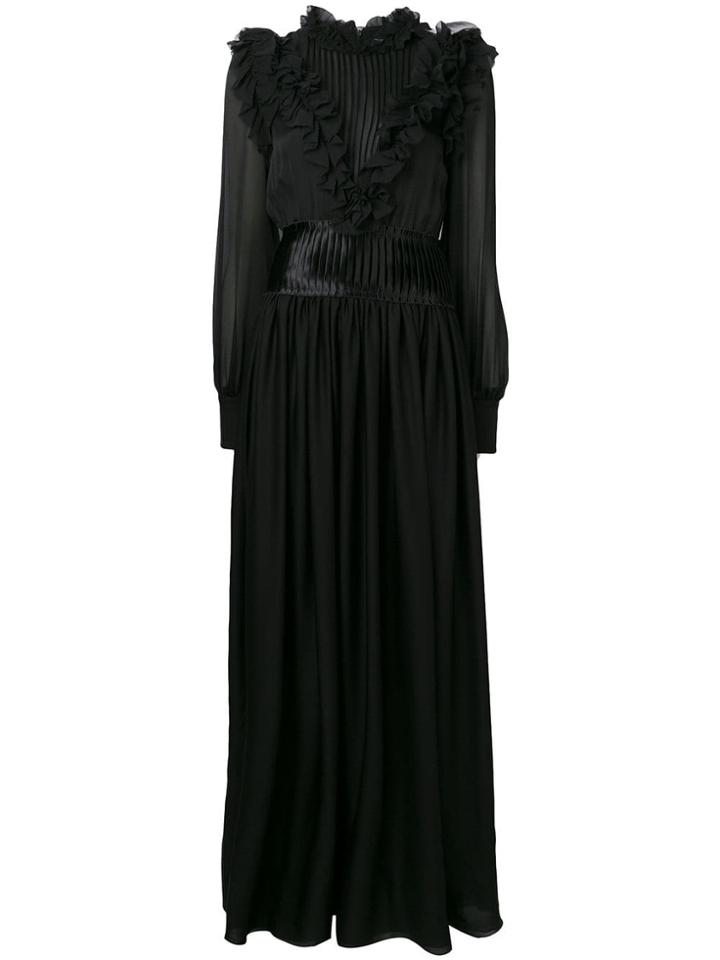Genny Victorian Long Dress - Black