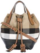 Burberry - Tassel Detail Bucket Bag - Women - Cotton - One Size, Nude/neutrals, Cotton