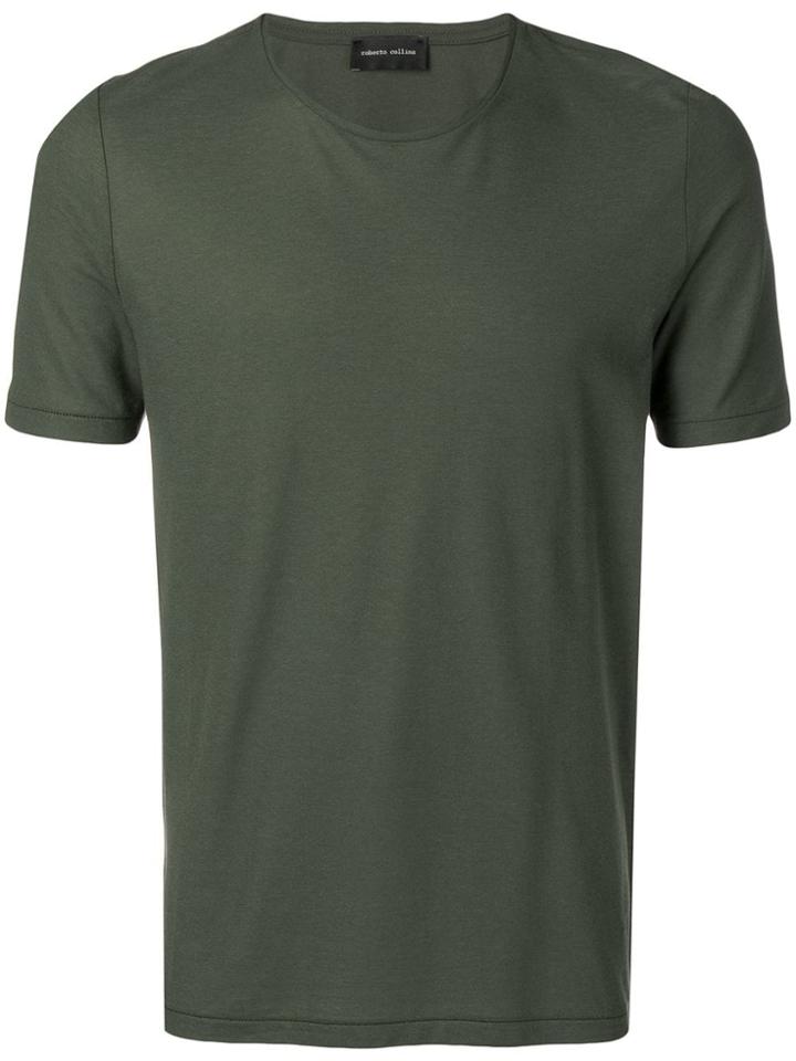 Roberto Collina Short-sleeve Fitted T-shirt - Green