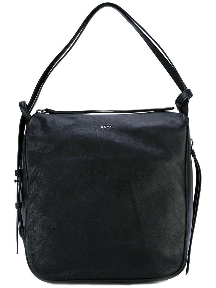 Dkny Hobo Convertible Bag, Women's, Black, Cotton/goat Skin