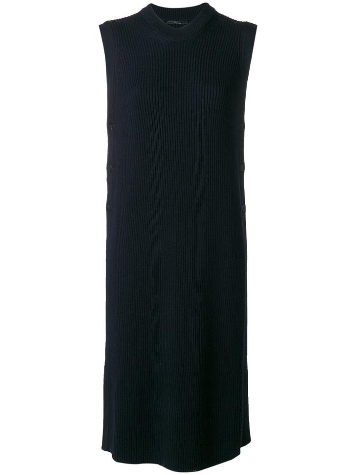 Roberto Collina Long Sleeveless Cardigan - Blue