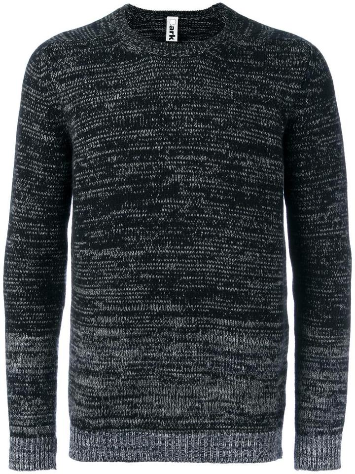 Bark Crew Neck Jumper, Men's, Size: Medium, Black, Wool