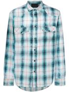 Diesel Black Gold Checked Button Shirt - Blue