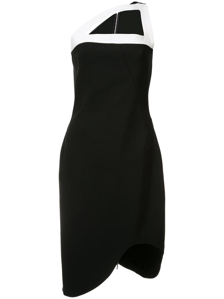 Mugler Cut Out Neck Dress, Women's, Size: 40, Black, Viscose/polyamide/spandex/elastane