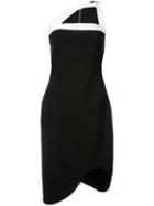 Mugler Cut Out Neck Dress, Women's, Size: 40, Black, Viscose/polyamide/spandex/elastane