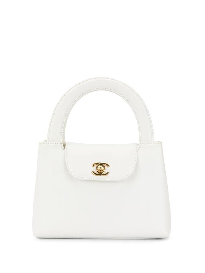 Chanel Pre-owned Cc Logos Hand Bag - White