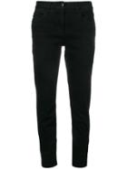 Luisa Cerano Slim Cropped Trousers - Black