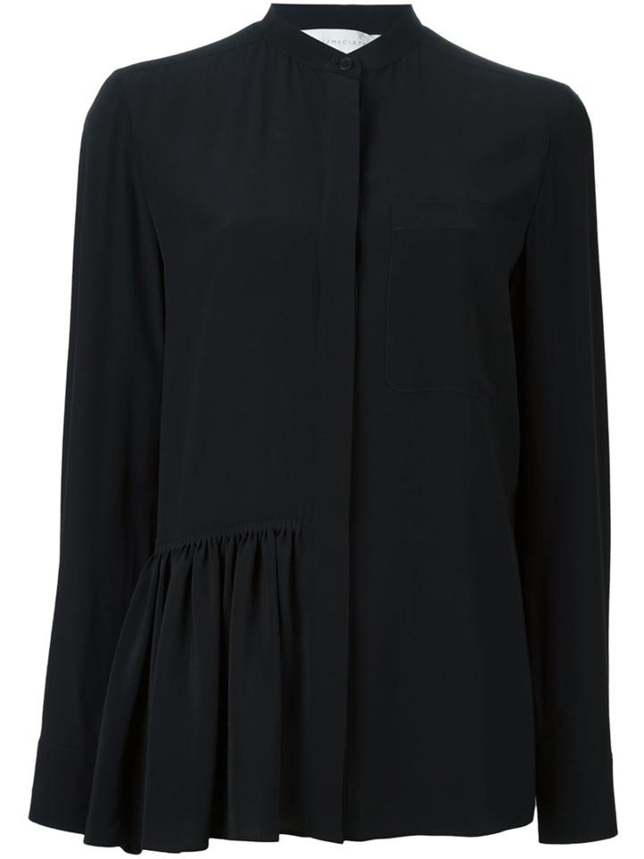 Stella Mccartney Skirted Detail Shirt, Women's, Size: 44, Black, Silk