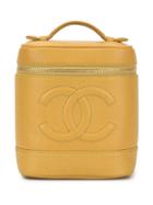 Chanel Pre-owned Cosmetic Logo Tote - Yellow