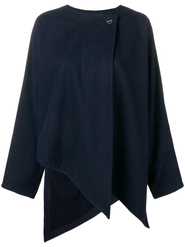Versace Pre-owned Jagged Asymmetric Hem Jacket - Blue