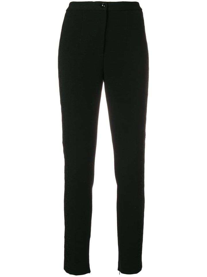 Blumarine Side Lace Insert Trousers - Black