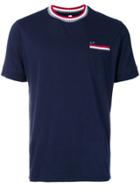 Sun 68 Stripe Detail T-shirt - Blue