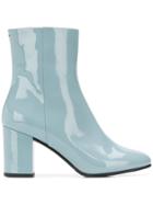 Aeyde Varnished Ankle Boots - Blue