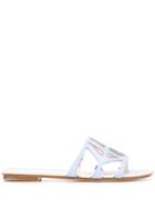 Rodo Cut-out Sandals - Blue