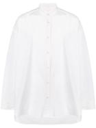 Damir Doma Collarless Button-down Shirt - White