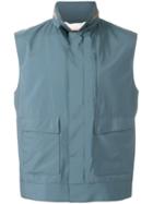 Loro Piana 'sutton' Gilet, Men's, Size: Large, Blue, Goat Skin/polyester/polyurethane