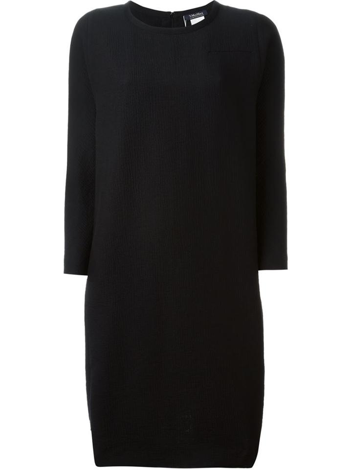 Max Mara Three-quarter Sleeve Shift Dress