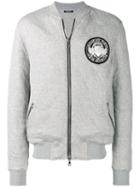 Balmain Medallion Logo Zipped Sweatshirt - Grey