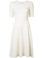 A.l.c. - Embossed Flared Dress - Women - Nylon - Xs, White, Nylon