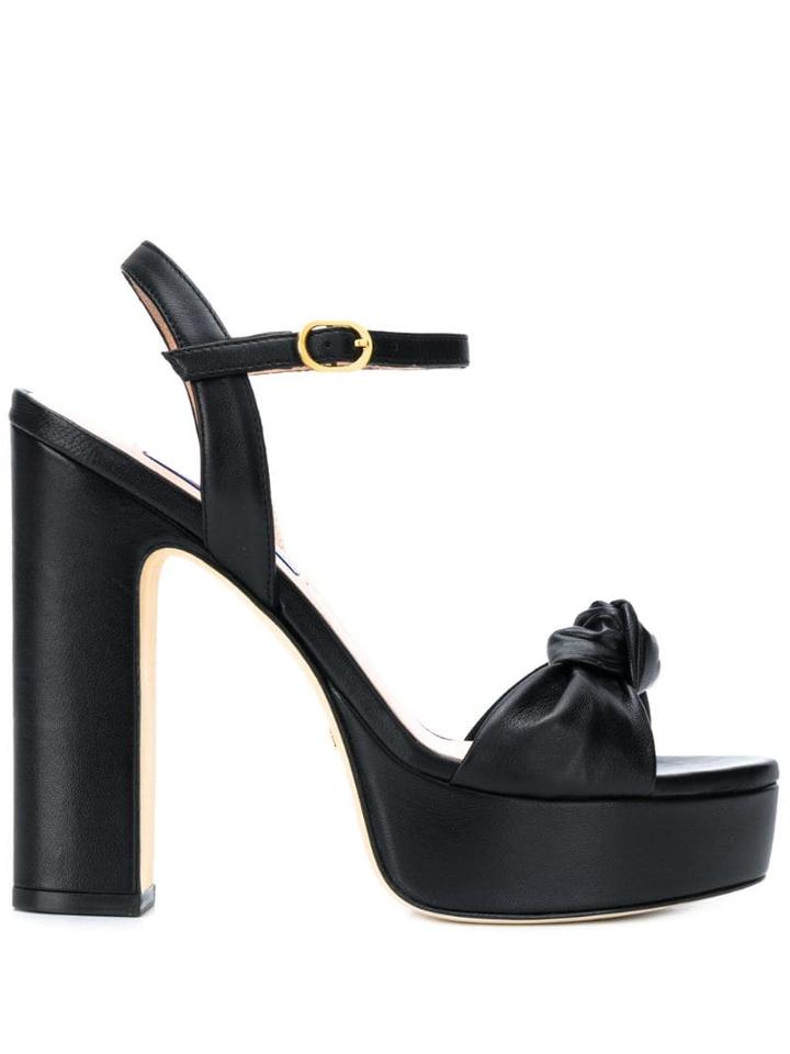 Stuart Weitzman Mirri 140 Platform Sandal - Black