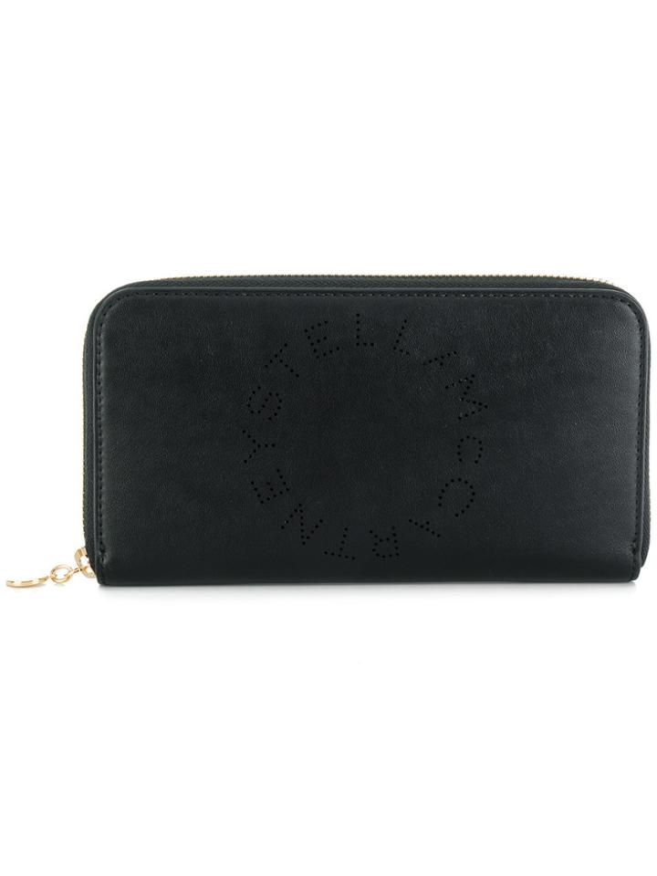Stella Mccartney Lettering Zip Purse - Black