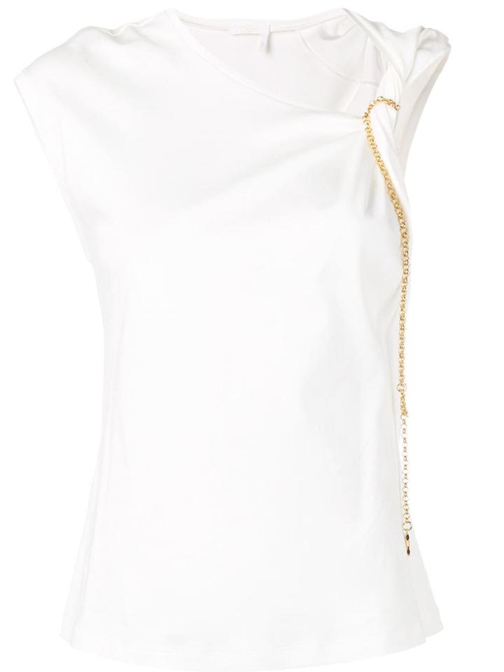 Chloé Knot Detail T-shirt - White