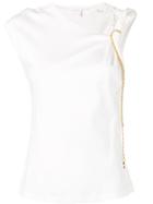 Chloé Knot Detail T-shirt - White