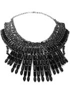Tom Binns Massai Statement Necklace, Women's, Black, Metal Other/swarovski Crystal