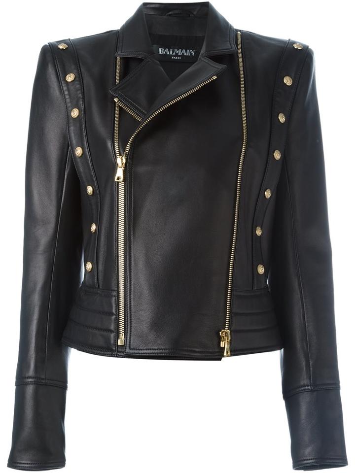 Balmain Studded Biker Jacket