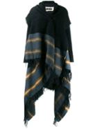 Uma Wang Striped Cape - Black