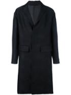 Les Hommes Jacquard Single Breasted Coat