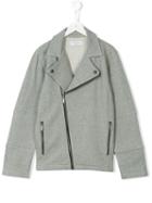 John Galliano Kids Biker Jacket, Girl's, Size: 16 Yrs, Grey