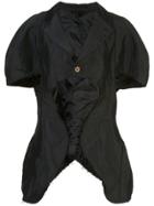 Comme Des Garçons Balloon Sleeve Cropped Jacket - Black