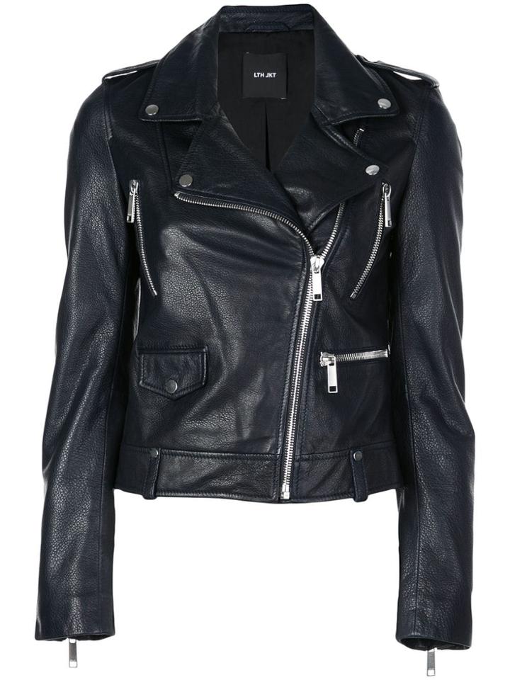 Lth Jkt Dre Biker Jacket - Blue