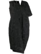 Comme Des Garçons Asymmetric Midi Dress - Black