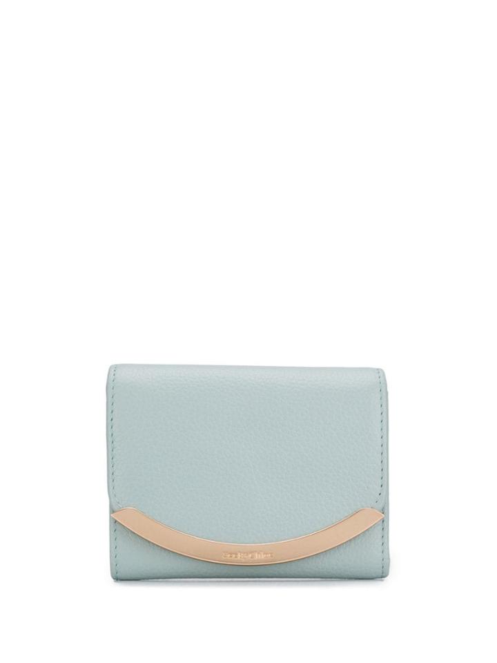 See By Chloé Logo Tri-fold Wallet - Blue