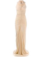 Rick Owens Lilies Fishtail Ruched Evening Gown - Neutrals