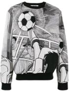 Msgm Graphic Printed Sweatshirt - Grey