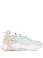 Puma Mesh-panelled Sneakers - Green